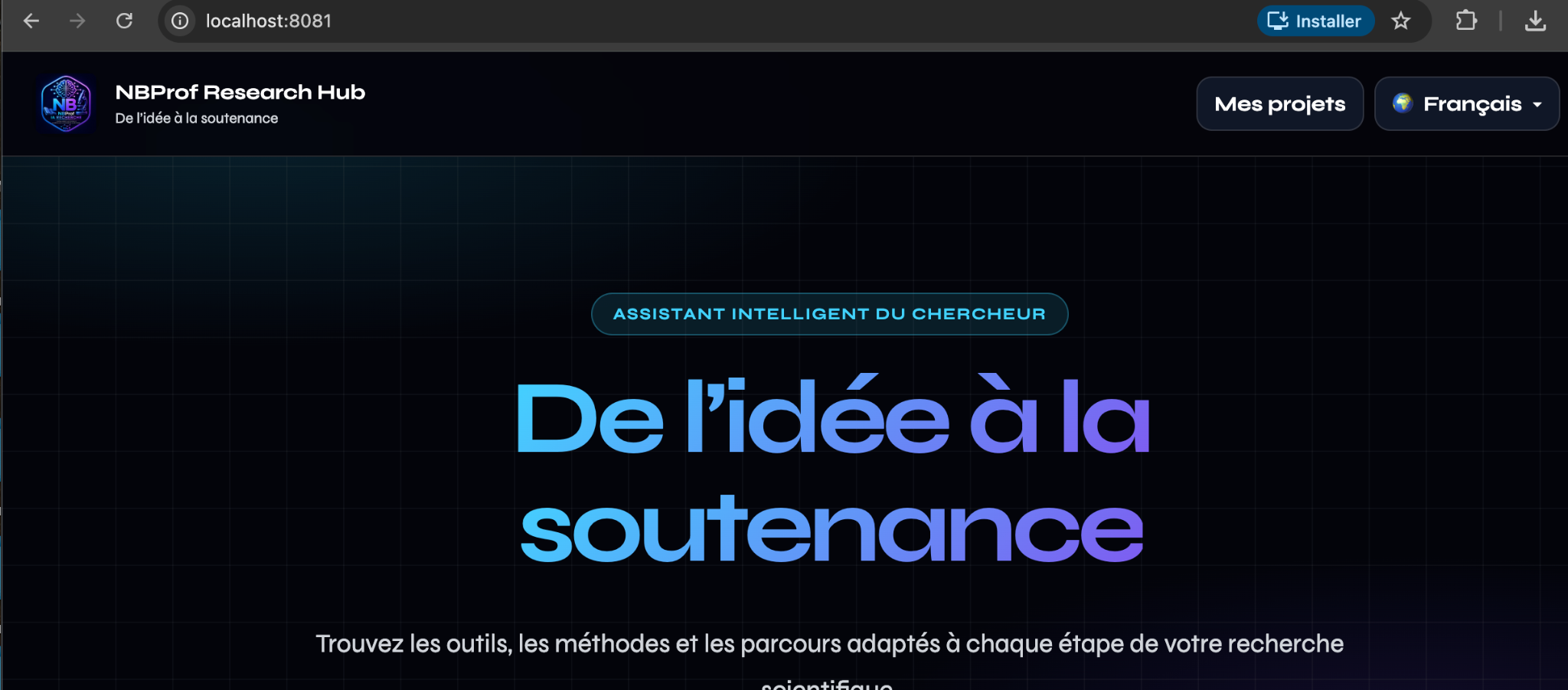 Accueil de NBProf Research Hub